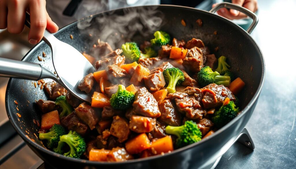 High-Heat Stir-Frying Technique