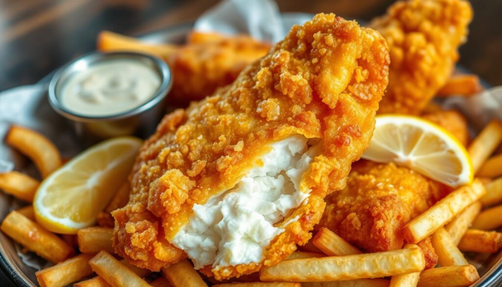 crispy beer-battered fish fry